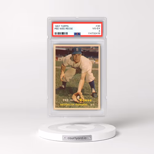 1957 Topps #30 Pee Wee Reese (PSA 4 VG-EX)