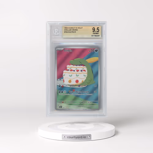 2024 Pokémon Scr EN-Stellar Crown #154 Gulpin - Illustration Rare (BGS 9.5 GEM MINT)
