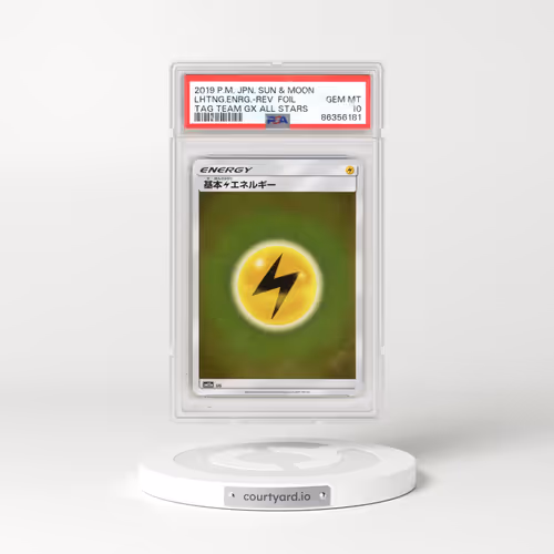 2019 Tag Team GX: Tag All Stars #LIG Lightning Energy - Holo (PSA 10 GEM MINT)