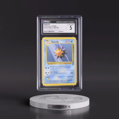 2000 Base Set 2 #94/130 Starmie (CGC 5 EX)