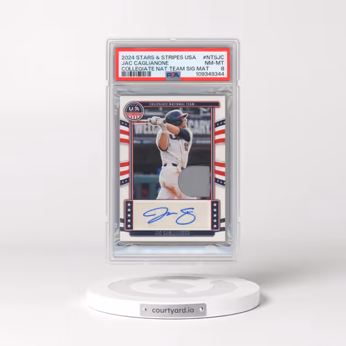 2024 Panini Stars & Stripes USA Collegiate National Team Signature Materials #NTSJC Jac Caglianone (