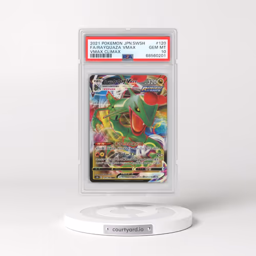 2021 Pokémon Sword & Shield Vmax Climax #120 Rayquaza Vmax - Full Art (PSA 10 GEM MINT)
