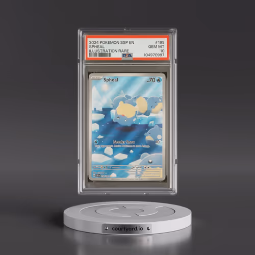 2024 Pokémon Ssp EN-Surging Sparks #199 Spheal - Illustration Rare (PSA 10 GEM MINT)