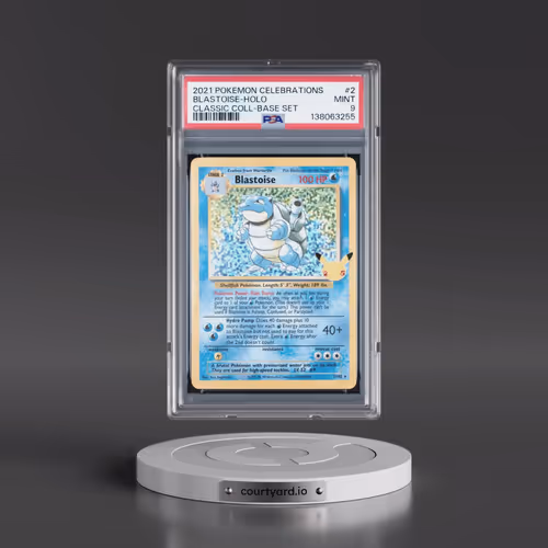 2021 Pokémon Celebrations Classic Collection #2 Blastoise - Holo (PSA 9 MINT)