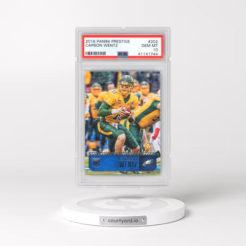 2016 Panini Prestige #202 Carson Wentz (PSA 10 GEM MINT)