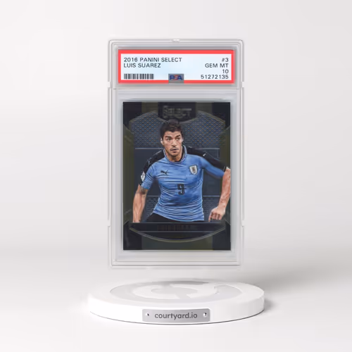 2016 Panini Select #3 Luis Suarez (PSA 10 GEM MINT)