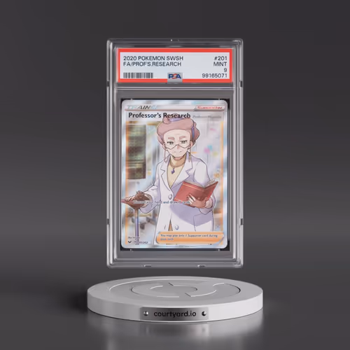 2020 Pokémon Sword & Shield #201 Professor's Research - Full Art (PSA 9 MINT)