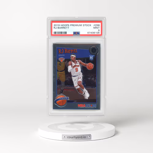 2019 Panini Hoops Premium Stock #298 RJ Barrett (PSA 9 MINT)