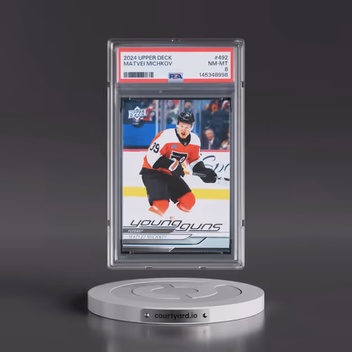 2024 Upper Deck #492 Matvei Michkov (PSA 8 NM-MT)