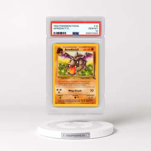 1999 Pokémon Fossil #16 Aerodactyl (PSA 10 GEM MINT)