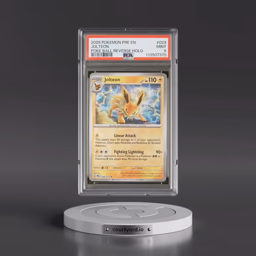 2025 Pokémon Pre EN-Prismatic Evolutions #029 Jolteon - Reverse Holo Poke Ball (PSA 9 MINT)