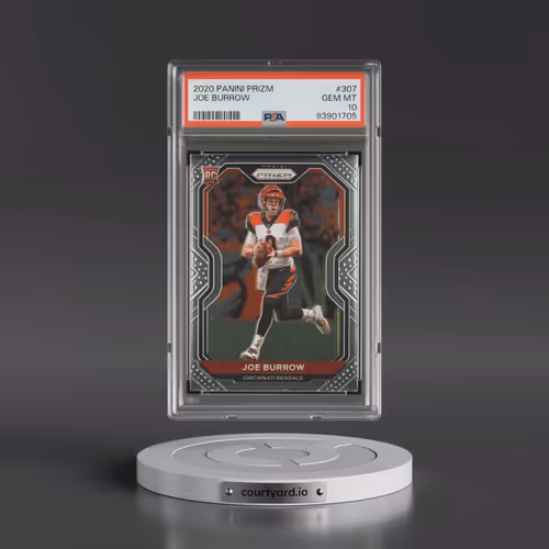 2020 Panini Prizm #307 Joe Burrow (PSA 10 GEM MINT)