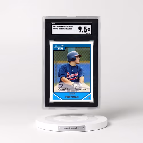 2007 Bowman Draft Picks & Prospects #BDPP12 Freddie Freeman (SGC 9.5 MINT+)