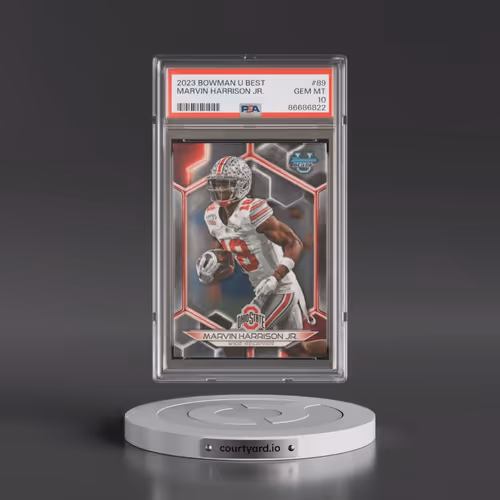 2023 Bowman University Best #89 Marvin Harrison Jr. (PSA 10 GEM MINT)