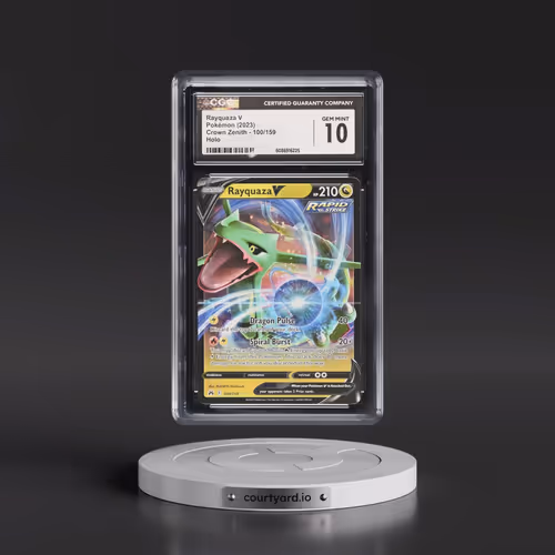 2023 Crown Zenith #100/159 Rayquaza V - Holo (CGC 10 GEM MINT)