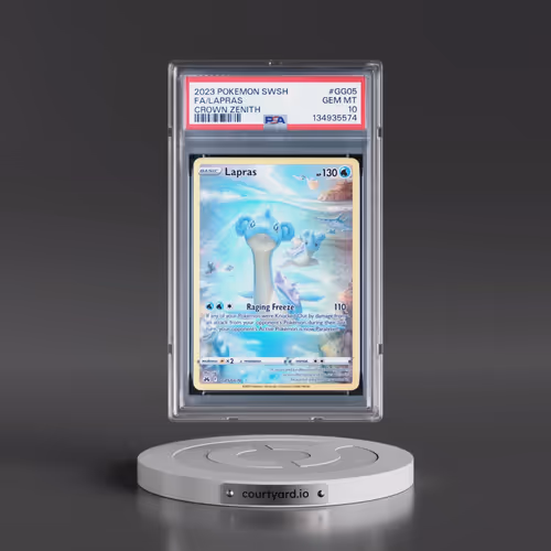2023 Pokémon Sword and Shield Crown Zenith #GG05 Lapras - Full Art (PSA 10 GEM MINT)