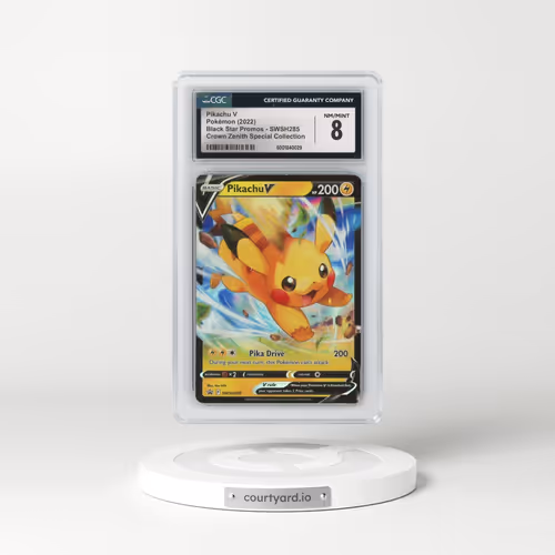 2017 Black Star Promos - Sword & Shield #SWSH285 Pikachu V - Holo Crown Zenith Special Collection (CGC 8 NM-MT)