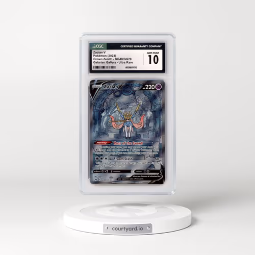 2022 Crown Zenith #GG48/GG70 Zacian V - Holo (CGC 10 GEM MINT)