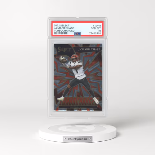 2021 Panini Select Turbocharged #TUR8 JA'Marr Chase (PSA 10 GEM MINT)