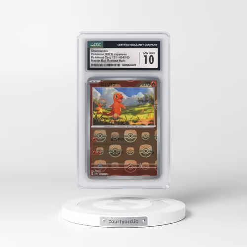 2023 Pokémon Card 151 #004/165 Charmander - Reverse Holo Master Ball (CGC 10 GEM MINT)
