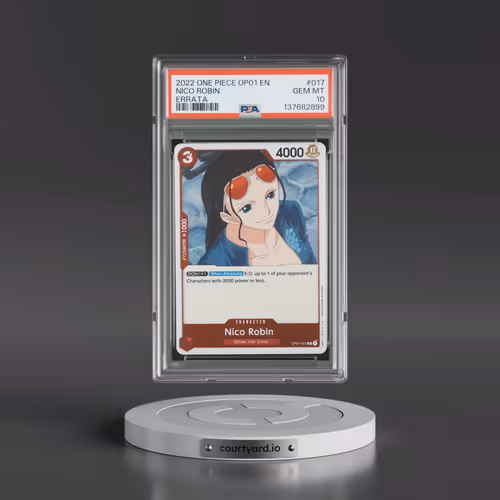 2022 One Piece OP01-Romance Dawn #017 Nico Robin - Errata (PSA 10 GEM MINT)