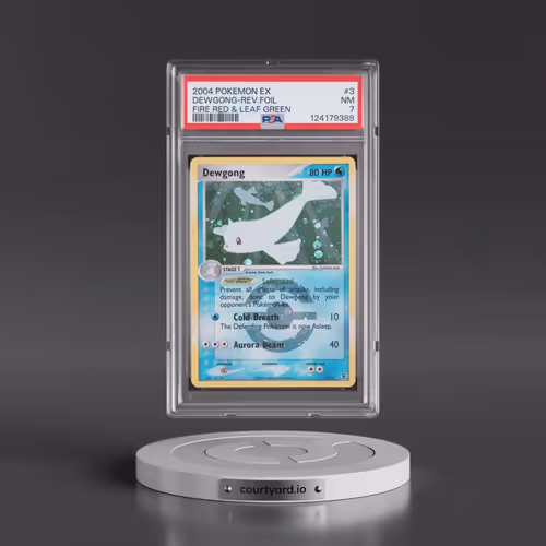 2004 Pokémon EX Fire Red & Leaf Green #3 Dewgong - Reverse Foil (PSA 7 NM)