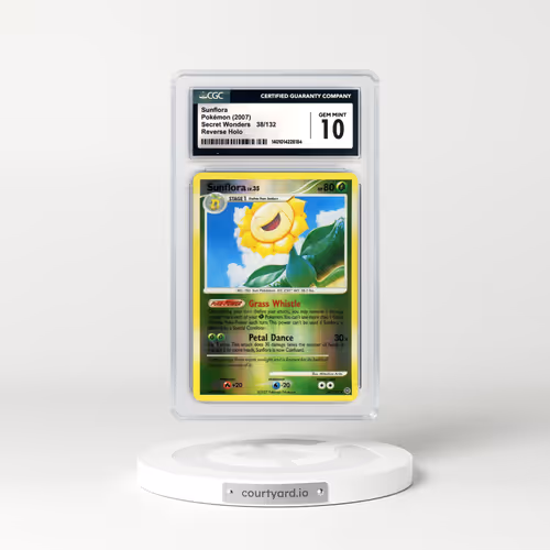 2007 Secret Wonders #38 Sunflora - Holo (CGC 10 GEM MINT)