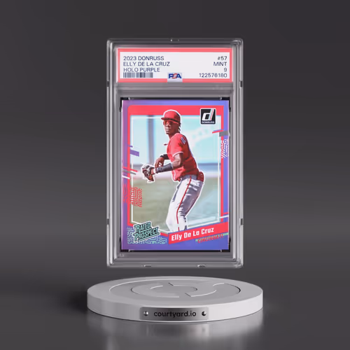 2023 Panini Donruss #57 Elly de La Cruz - Holo Purple (PSA 9 MINT)
