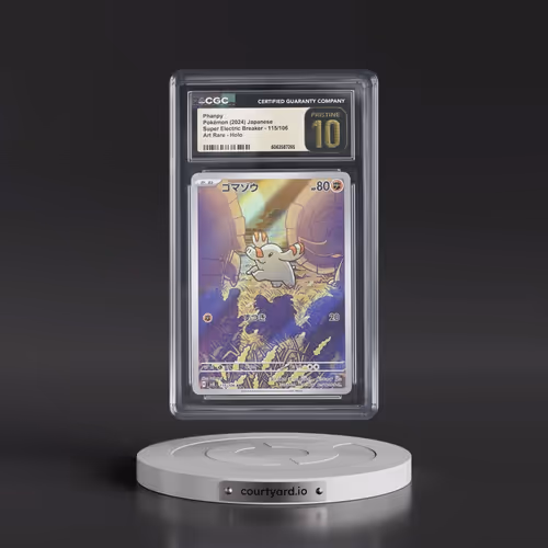 2024 Pokémon SV8-Super Electric Breaker #115 Phanpy - Art Rare (CGC 10 PRISTINE)