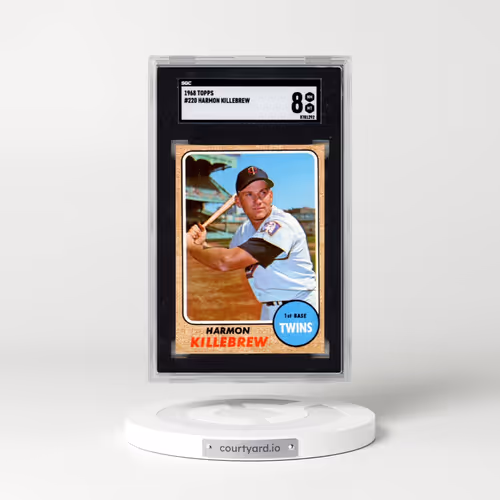 1968 Topps #220 Harmon Killebrew (SGC 8 NM-MT)