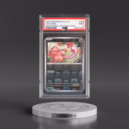 2023 Pokémon Sv2a-Pokemon 151 #108 Lickitung - Reverse Holo Master Ball (PSA 9 MINT)