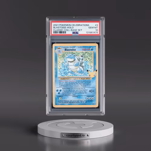 2021 Pokémon Celebrations Classic Collection #2 Blastoise - Holo (PSA 10 GEM MINT)
