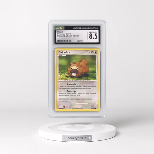 2007 Diamond & Pearl #70/130 Bidoof (CGC 8.5 NM-MT+)