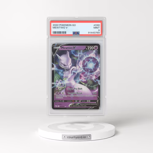 2022 Pokémon Go #30 Mewtwo V - Holo (PSA 9 MINT)