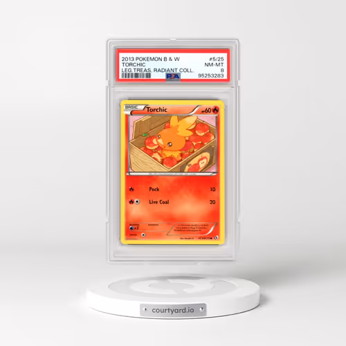 2013 Pokémon Black & White Legendary Treasures Radiant Collection #RC5 Torchic (PSA 8 NM-MT)
