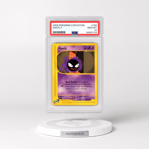 2002 Pokémon Expedition #109 Gastly (PSA 10 GEM MINT)