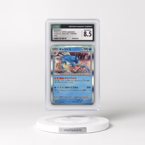 2023 Pokémon Card 151 #130/165 Gyarados - Holo (CGC 8.5 NM-MT+)