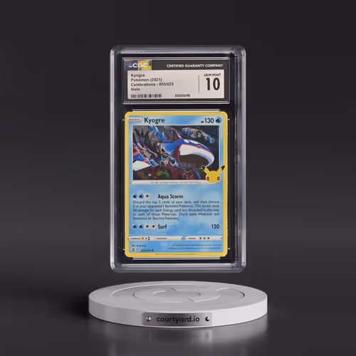 2021 Celebrations #003/025 Kyogre - Holo (CGC 10 GEM MINT)