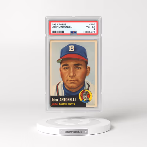 1953 Topps #106 John Antonelli (PSA 4 VG-EX)