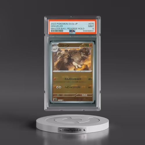 2023 Pokémon Sv2a-Pokemon 151 #075 Graveler - Reverse Holo Master Ball (PSA 9 MINT)