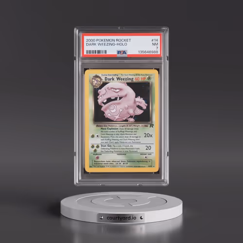 2000 Pokémon Rocket #14 Dark Weezing - Holo (PSA 7 NM)