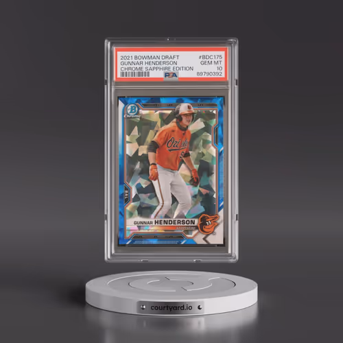 2021 Bowman Draft Chrome Sapphire Edition #BDC175 Gunnar Henderson (PSA 10 GEM MINT)