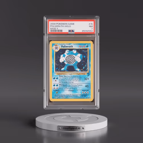 2000 Pokémon Game Base II #15 Poliwrath - Holo (PSA 7 NM)