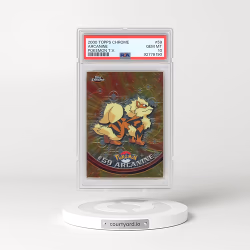 2000 Topps Chrome Pokémon T.V. #59 Arcanine (PSA 10 GEM MINT)