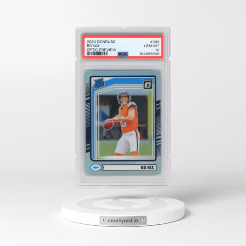 2024 Panini Donruss #369 Bo Nix - Optic Preview (PSA 10 GEM MINT)