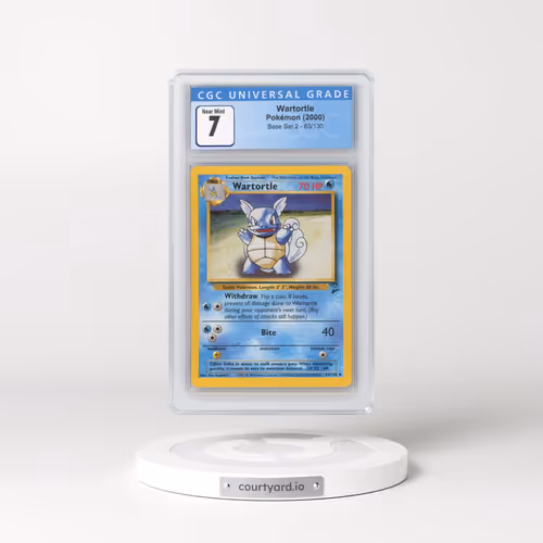 2000 Base Set 2 #63/130 Wartortle (CGC 7 NM)