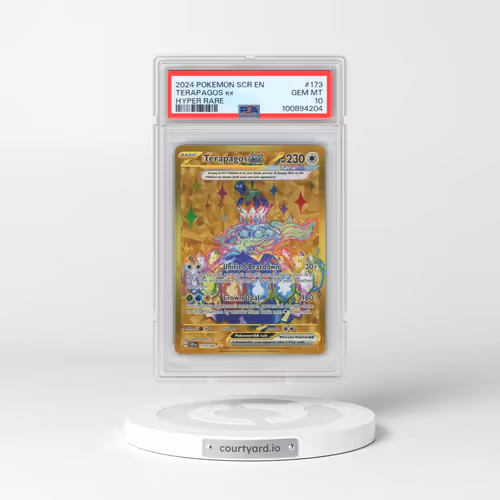 2024 Pokémon Scr EN-Stellar Crown #173 Terapagos EX - Holo Hyper Rare (PSA 10 GEM MINT)