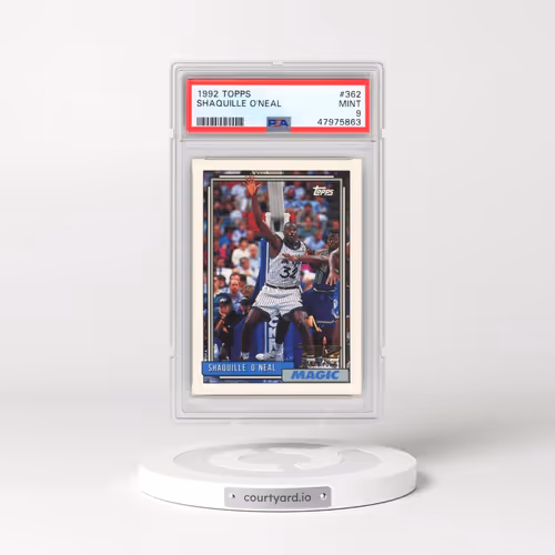 1992 Topps #362 Shaquille O'Neal (PSA 9 MINT)