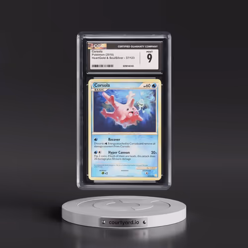 2010 HeartGold & SoulSilver #37/123 Corsola (CGC 9 MINT)