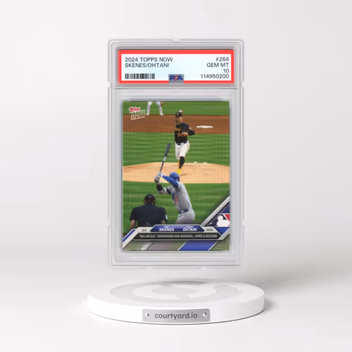 2024 Topps Now #264 Paul Skenes/Shohei Ohtani (PSA 10 GEM MINT)